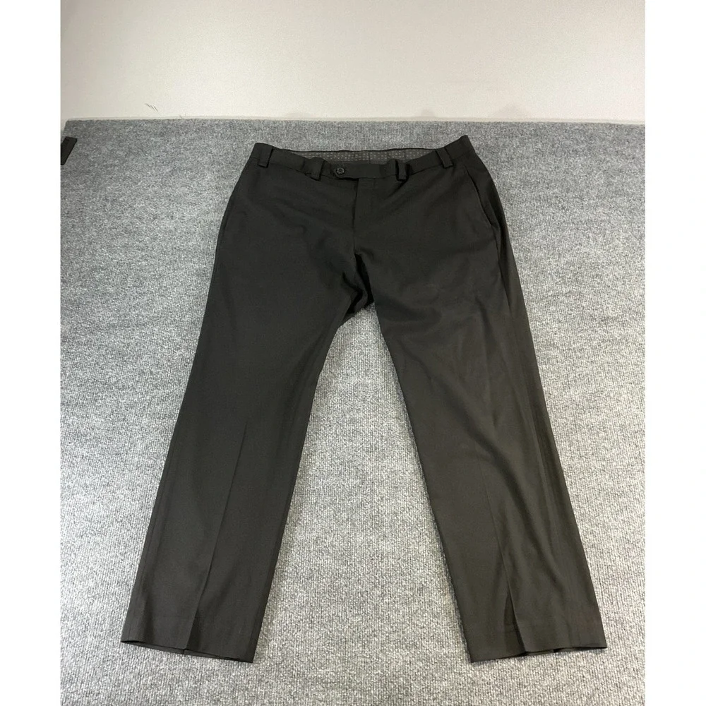 Lauren Ralph Lauren Total Comfort Dress Pants Mens 38x30 Black Stretch Flat Fron